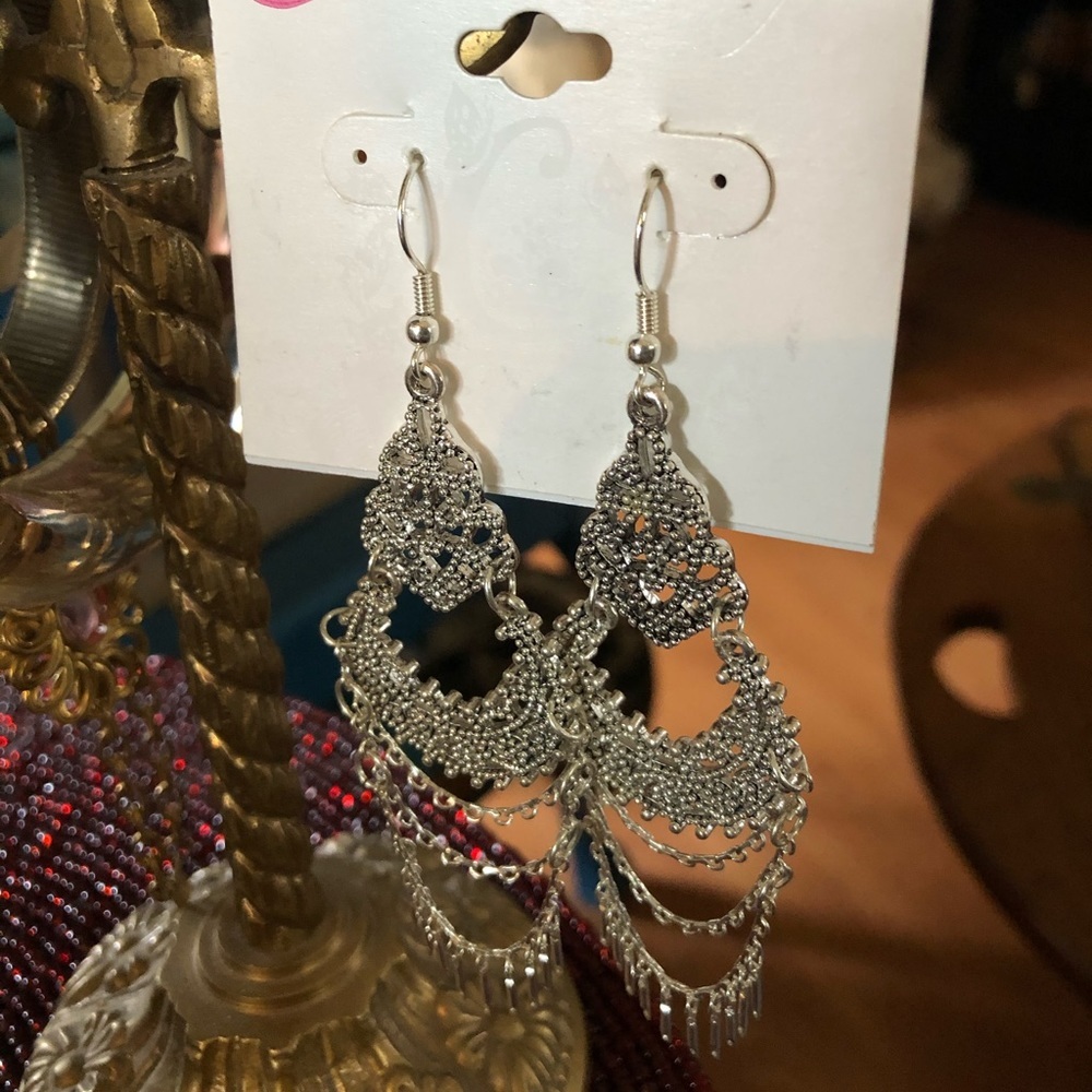 Silver Chandelier Earrings